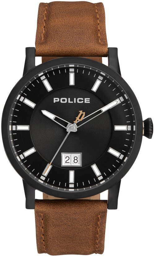 Наручные часы Police, черный, серебряный