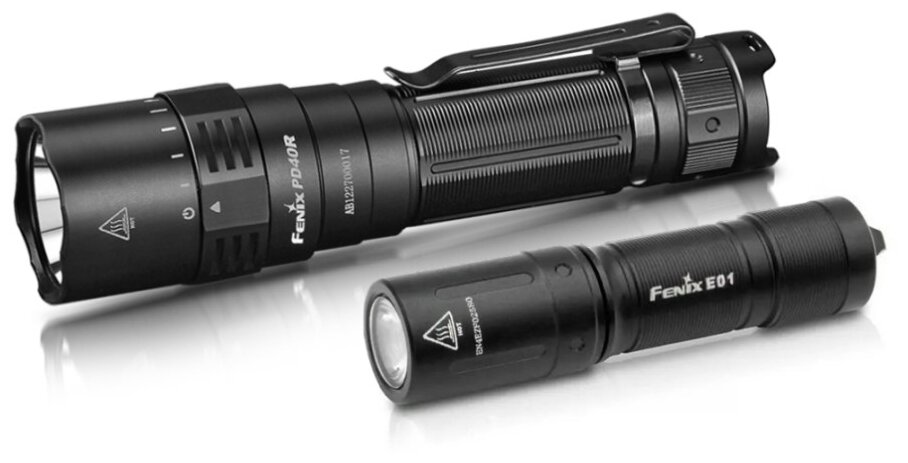 Набор фонарей Fenix PD40R V2.0 + E01 V2.0, PD40RV20E01V20 - фото №1