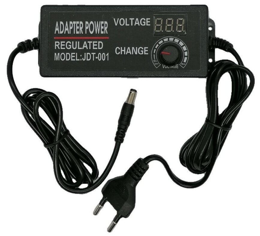 Универсальный блок питания от 9V до 24V, 3A (штекер 5,5х2,5мм.), регулируемый.