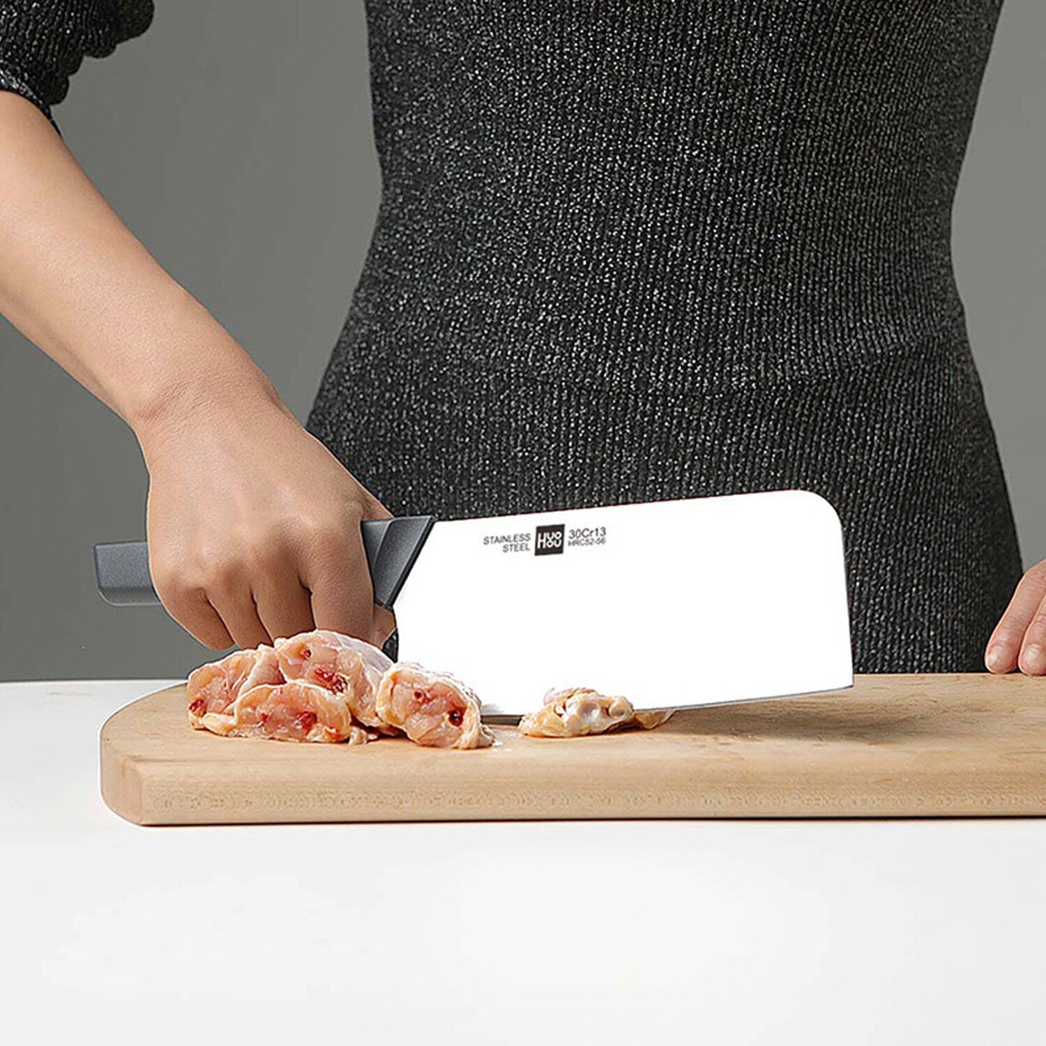 Набор кухонных ножей Xiaomi HuoHou Kitchen knife Set Lite [hu0057] - фото №6