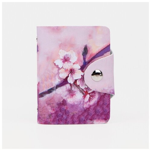 фото Визитница сима-ленд, 28 визиток, для женщин, розовый
