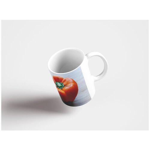 фото Кружка "сладкие перцы, желтый, овощи 320 мл. белая" lotsprints