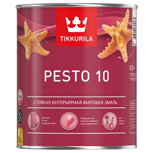 фото Краска tikkurila pesto 10 a мат 0,9л