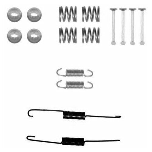 Комплект монтажный тормозных колодок Hella 8DZ355201021