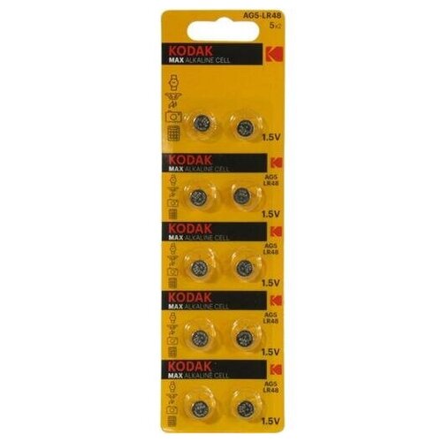 Батарейки Kodak MAX CAT30417564 батарейка ag5 lr48 393 754 1 5v smartbuy blister 1 шт