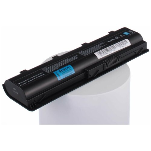 Аккумуляторная батарея iBatt iB-B1-A519H 5200mAh для ноутбуков HP-Compaq MU06, 593553-001, HSTNN-F02C, аккумулятор для ноутбука hp mu06 11 1v 4400mah p n hstnn f02c 1 шт