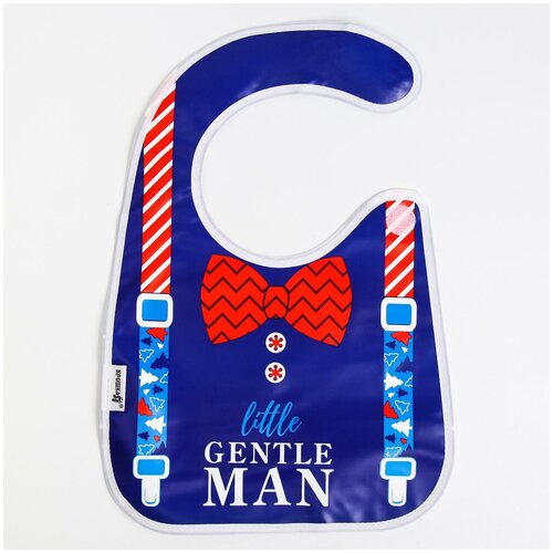 фото Нагрудник "наш джентльмен" непромокаемый на липучке крошка я