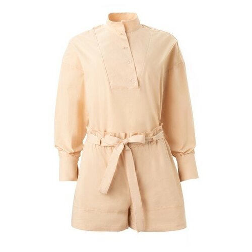 Комплект женский (блузка, шорты) MINAKU: Enjoy цвет бежевый, р-р 42