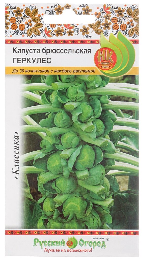 Капуста брюссельская Геркулес Поиск 0,5 гр - фото №1