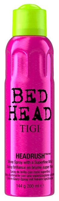 TIGI / Спрей для придания блеска волосам BED HEAD HEADRUSH, 200 мл