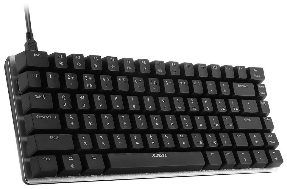 Механическая клавиатура Ajazz AK33 RGB черная, Blue switch, английская раскладка