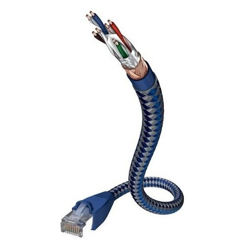 Патч-корд Inakustik Premium CAT6 Patchkabel (004803), 5 м, 1 шт., синий terminator patch cord cat6 cable 3 metre