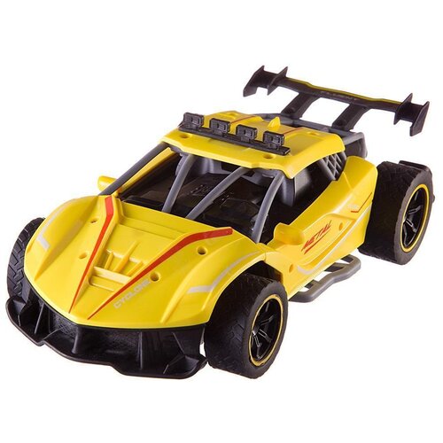 Машинка ABtoys C-00477, 1:18, желтый машинка на р у abtoys гоночная 2 4ггц резиновые колеса аккумуляторный блок синяя 1 18 c 00475b
