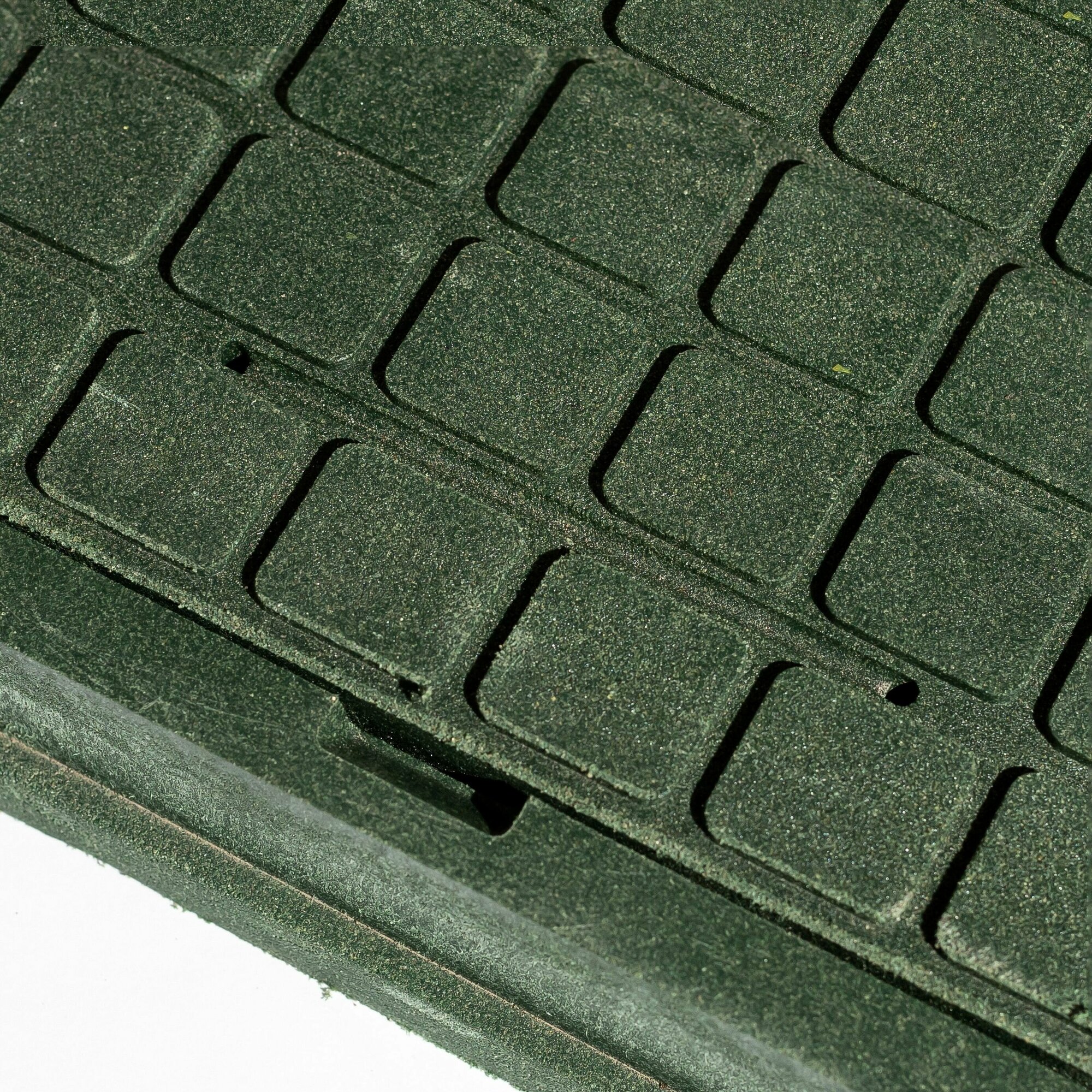 Люк канализационный садовый 530х530, квадратный, полимерно-песчаный, полимерпесчаный, зеленый - фотография № 4