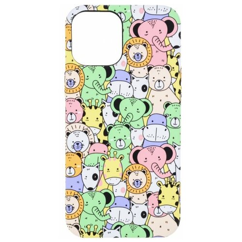 фото Силиконовый чехол luxo creative для apple iphone 12 pro max, принт: 080