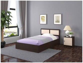 Кровать "Пегас" с матрасом, спальное место (ДхШ): 200х120 см