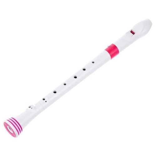Блок флейта NUVO Recorder White Pink немецкая система nuvo recorder white pink блок флейта сопрано строй с барочная система материал абс пластик цвет белый розовый чехол в комплекте