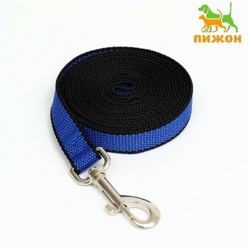 Поводок 3 м х 2 см сине-чёрный 800₽