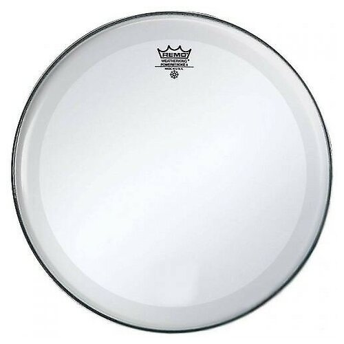 Remo P4-1322-C2 22'Powerstroke clear пластик для бас барабана прозрачный ludwig lw6122r powerstroke 3 silver dot пластик для бас барабана 22