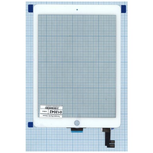 Сенсорное стекло (тачскрин) для iPad Air 2 (A1566, A1567) белое OEM шлейф для huawei mediapad m5 lite 10 bah2 l09 bah2 w19 межплатный