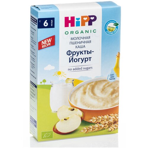 Органическая молочная пшеничная каша HiPP 