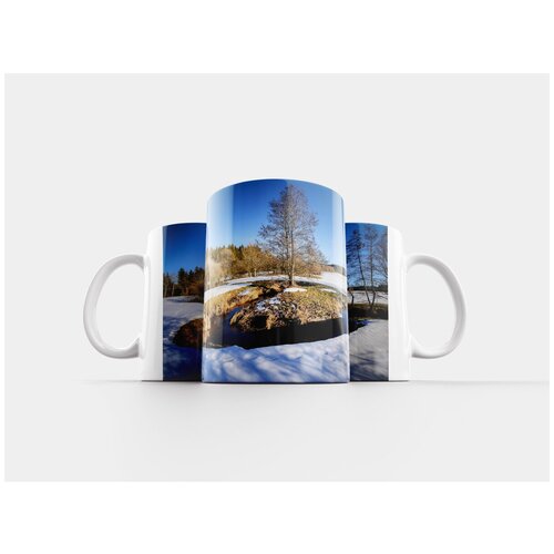 фото Кружка "зима, ручей, снег" 320 мл lotsprints