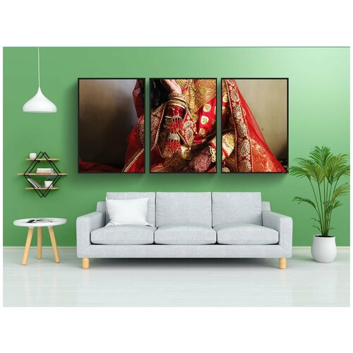 фото Набор модулных постеров для интерьера "модель, женский пол, девочка" 60x90 см. в тубусе, без рамки lotsprints