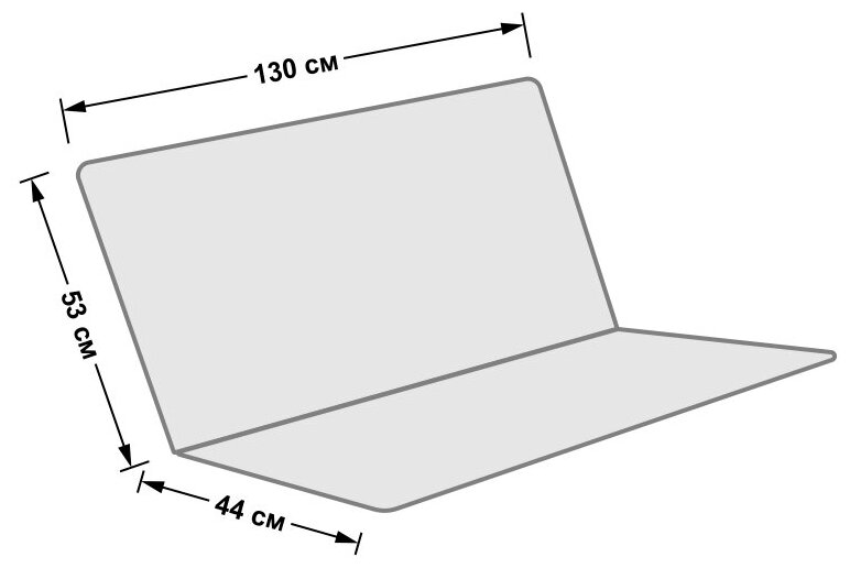 Усиленное тканевое сиденье для садовых качелей 1300x530/440 мм. (оксфорд 600, нато), Tplus - фотография № 2