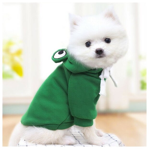 Кофта-толстовка для собаки "Wonderful style-Лягушка" с капюшоном, размер XL (56*40см) Ultramarine - фотография № 8