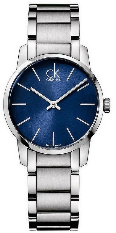 Наручные часы CALVIN KLEIN City, синий, серебряный