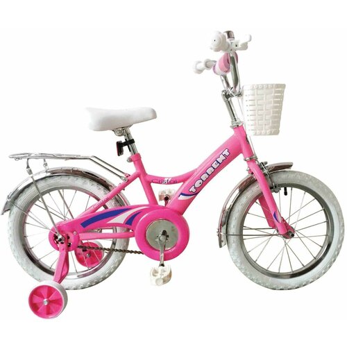 Детский велосипед TORRENT Cristal (1 скорость, добавочные колеса, рама сталь, колеса 16