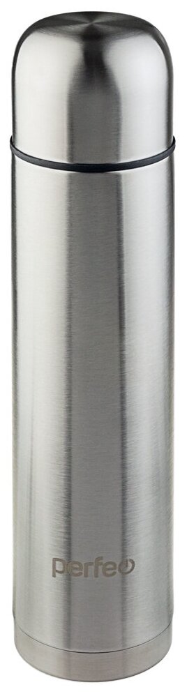 Термос PERFEO для напитков с пробкой-кнопкой, объем 0,75 л, нержавеющая сталь (PF_C3712)