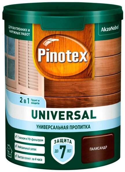 Средство деревозащитное pinotex universal 09л палисандр арт.5620698