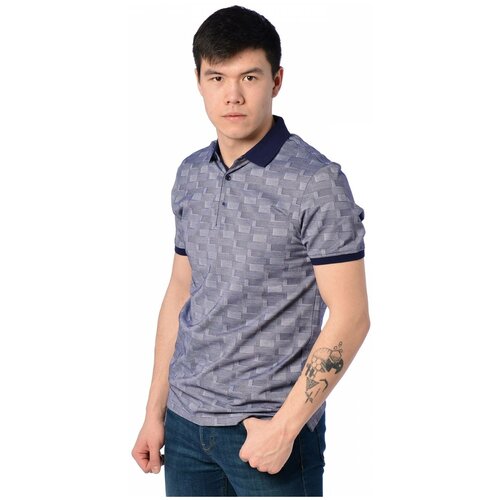 фото Поло мужское fanfaroni 9607 размер 50, синий