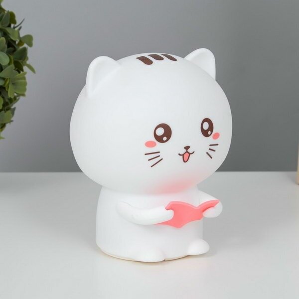 Ночник-мякиш "Котенок" LED от USB 12х10х16.3 см