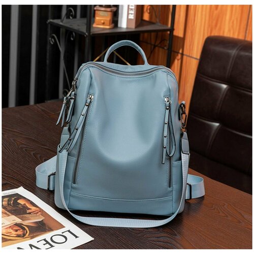 фото Рюкзак кожаный женский повседневный/рюкзак женский городской /сумка-рюкзак женская нет бренда