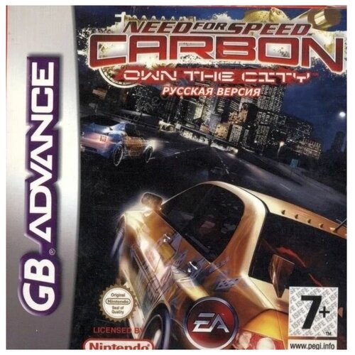 Need for Speed: Carbon Own the City Русская Версия (GBA) 4в1 driver 3 gt adv 3 pro concept racing nfs carbon own the city cars gba platinum 256m