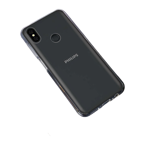 фото Чехол панель-накладка mypads для philips s397 ультра-тонкая полимерная из мягкого качественного силикона прозрачная