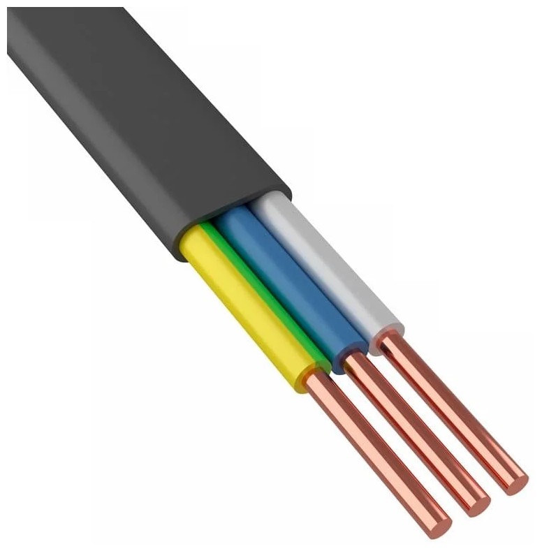 Кабель силовой ВВГ-Пнг(А) LS, 3x4 мм², 10 м - фотография № 1