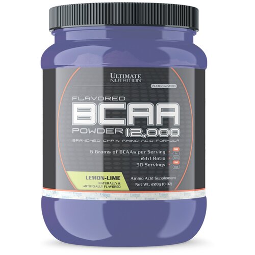 BCAA для спортсменов Ultimate Nutrition BCAA 12,000 Lemon Lime 228g
