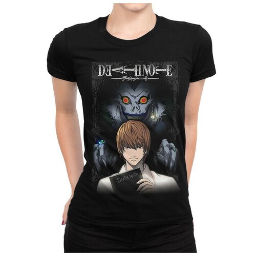 фото Футболка design heroes аниме тетрадь смерти женская черная m
