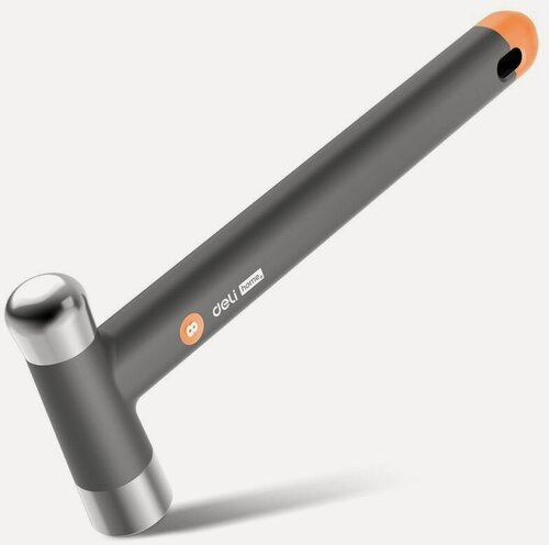 Изображение товара Молоток "Home Series Gray" Deli HT7008C (Эксклюзивный дизайн, рукоять из софттач пластика, подарочная упаковка)