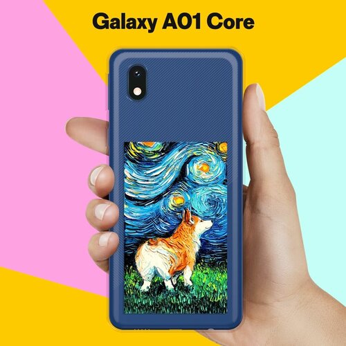 Силиконовый чехол Корги Ван Гога на Samsung Galaxy A01 Core силиконовый чехол корги ван гога на samsung galaxy a11