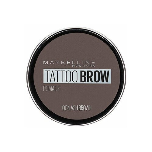 Мейбелин / Maybelline - Помада для бровей Tattoo Brow 24H водостойкая 04 Ash Brown 3,5 г