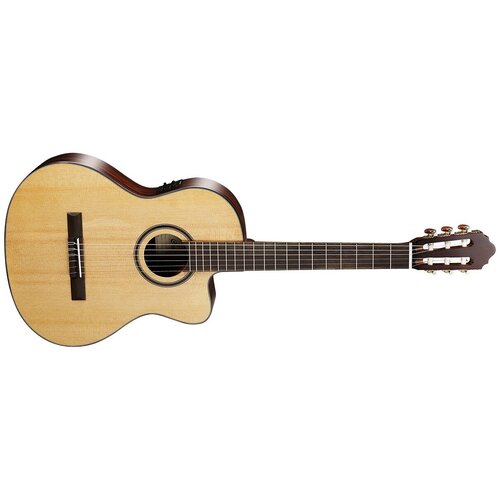 классическая гитара с аксессуарами fender esc 80 classical natural bundle 2 Классическая гитара Cort AC160CFTL W BAG NAT