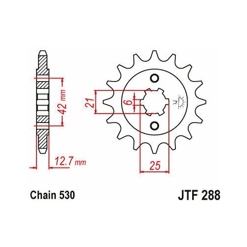 Звезда JT ведущая JTF288.15 15 зубьев