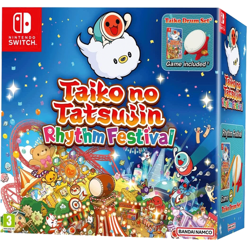 Taiko no Tatsujin Rhythm Festival Collector's Edition [игра + барабан][Nintendo Switch, английская версия] ingham barbara festival fun