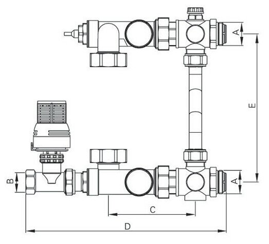 Смесительный узел для теплого тим схема подключения пола