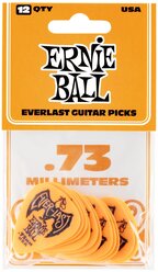 Медиаторы Ernie Ball 9190 Everlast, 0.73 мм, 12 штук, Ernie Ball (Эрни Бол)