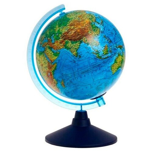 Глобус Интерактивный Земли физико-политический 210 мм с подсветкой от батареек INT12100299 в Екатеринбурге